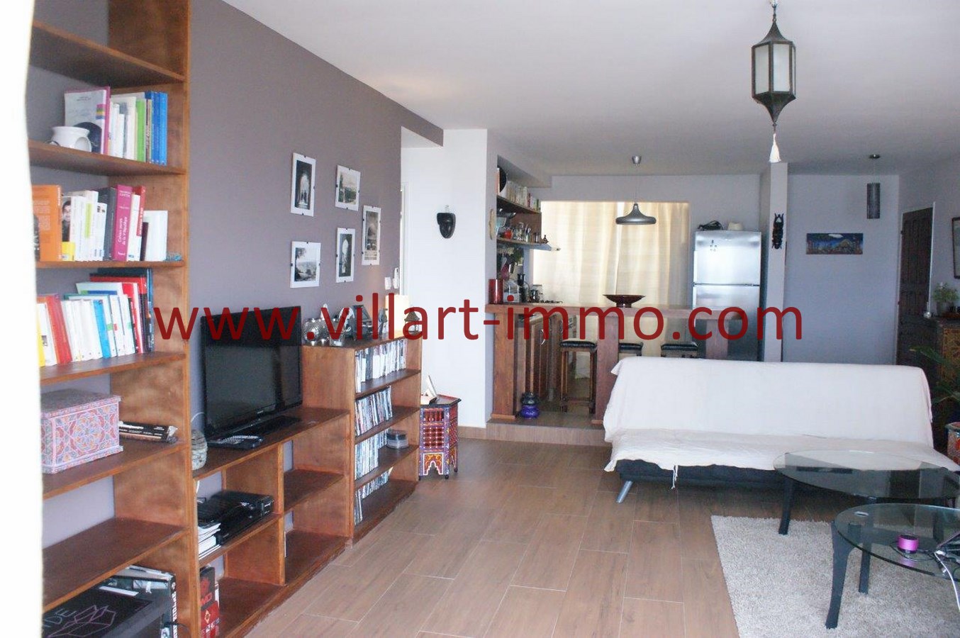 2-Location-Appartement-Meublé-Centre ville-Tanger-Salon 1-L893-Villart immo