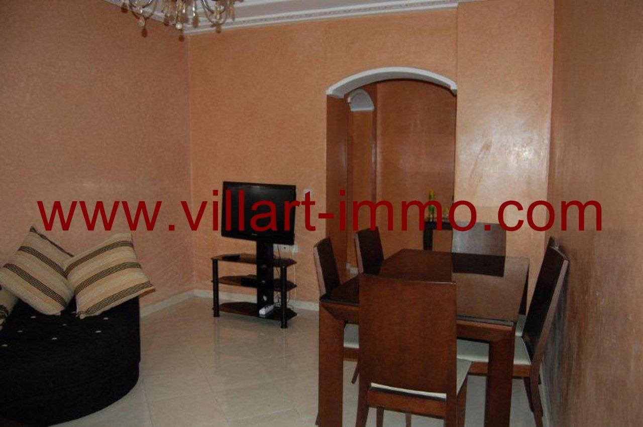 2-Location-Appartement-meublé-Tanger-coin salle à manger-L670-Villart-immo