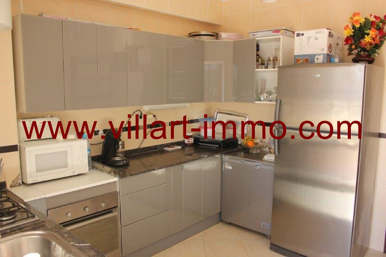 2-Location-Appartement-meublé-Tanger-cuisine-L651-Villart-immo