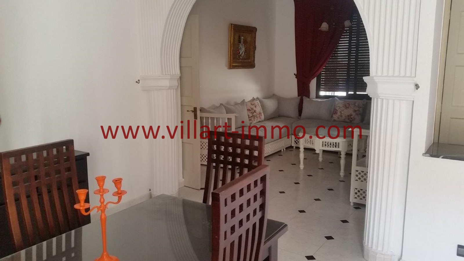 4-location-Appartement-Meublé-Tanger-Centre ville-Salon 3-L1014-Villart Immo-Maroc