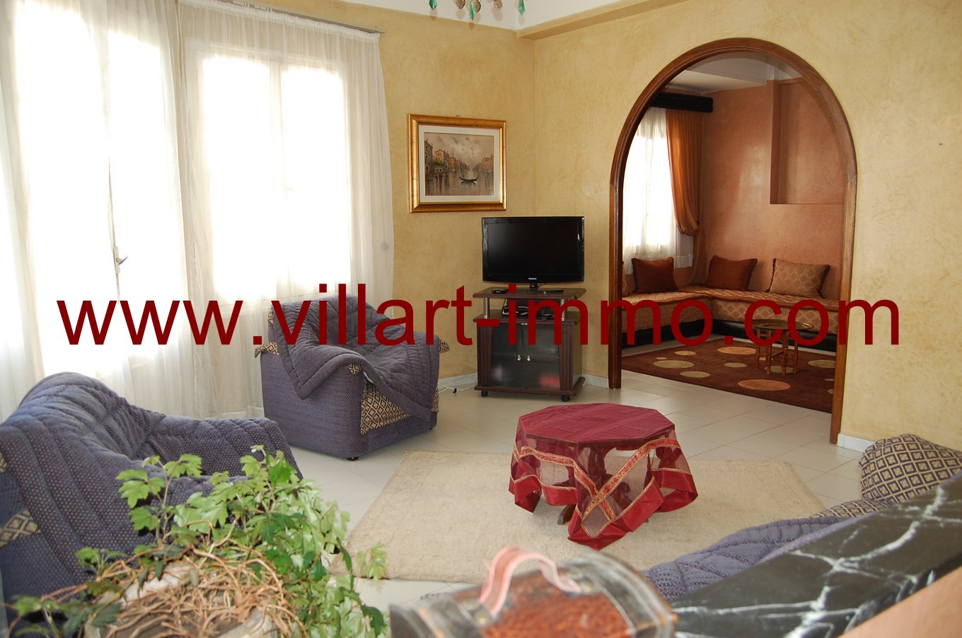 5-Location-Appartement-meublé-Tanger-sejour-L673-Villart-immo
