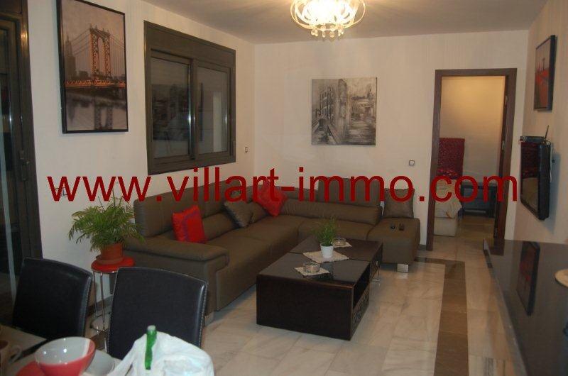A louer-Appartement meublé-Tanger-Playa-salon-L1003-Villart immo